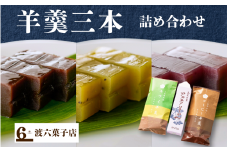  羊羹 3種 詰め合わせ 新潟県 五泉市 渡六菓子店