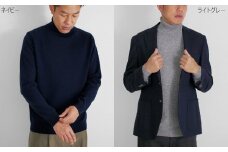 タートルネック セーター カシミヤ 100% ( ネイビー・LL ) メンズ 日本製 | ニット タートル 薄手 無地 シンプル 長袖 秋冬 冬 タートルネックセーター 新潟県 五泉市 高橋ニット株式会社