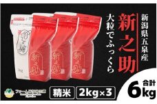 令和7年産 新之助 精米 6kg 新潟県 五泉市 ファームみなみの郷