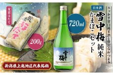 日本酒 雪中梅 純米 かまぼこ 「荒波ほたて」 セット お酒 おすすめ 酒 蒲鉾 ふるさと納税 新潟 新潟県産 にいがた 上越 上越産