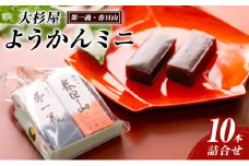 和菓子 大杉屋 ようかんミニ／10本詰合せ（第一義・春日山） お菓子 おかし スイーツ デザート おやつ お茶菓子 羊羹 新潟