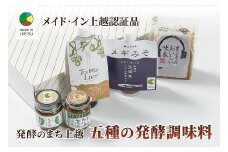 専門店おすすめ！贅沢五種の発酵調味料セット★メイド・イン上越認証品★ふるさと納税限定【調味料 料理 セット お土産】