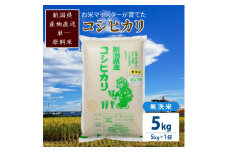 令和5年産 お米マイスターが育てた上越産コシヒカリ5kg(5kg×1) 無洗米 精米 こしひかり 米 新潟県産 産直