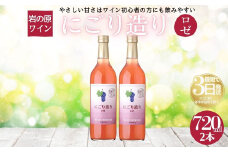 ワイン 岩の原ワイン にごり造り ロゼ 2本セット 新潟 上越 マスカット 甘口 9％ 酒 ぶどう ギフト 記念日