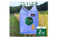 【数量限定】令和5年産　新潟上越清里東戸野産　新潟県限定品種こしいぶき2kg（2kg×1袋） 玄米 新潟 上越