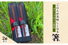 【贈答用】ごはんが美味しくなる箸(R)一膳 2セット 箱入 箸 お箸 はし 鉄刀木 オリーブオイル塗装 手作り プレゼント 贈り物 新潟県 上越