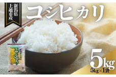 上越市産 新潟 コシヒカリ 5kg こしひかり お米 精米 米 ご飯