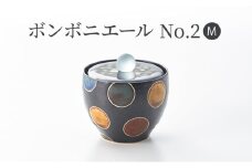 硝子と陶器のボンボニエールNo.2（M）陶芸　上越
