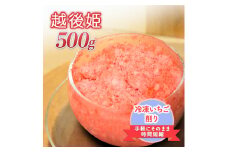 削りいちこ゛越後姫500g 冷凍 イチゴ 苺 果物 フルーツ 新潟