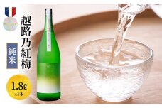 日本酒 越路乃紅梅　純米　1.8L お酒 新潟 上越