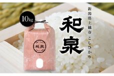 【先行予約　10月中旬より順次出荷】令和7年産　上越産こしひかり『和泉』10kg 上越市 精米 米 ギフト 喜ばれる