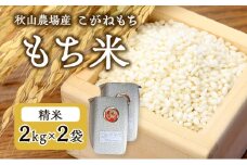 【もち米】【真空チャックパック】新潟産こがねもち（もち米）2Kg×2袋 新潟 上越
