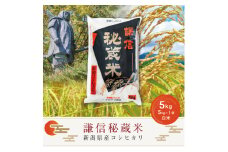 【先行予約｜10月上旬より順次出荷】5kg 米 新潟県産 コシヒカリ  精白米 謙信秘蔵米  お米  おすすめ 新潟 新潟米 上越 上越産 上越米 ふるさと納税 上杉謙信 人気