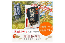 【先行予約｜10月上旬より順次出荷】定期便 12回 月替わり発送(奇数月10kg偶数月20kg)(全12回)  10kg 20kg 米 新潟県産 コシヒカリ  精白米 謙信秘蔵米  お米  こめ コメ おこめ おすすめ こしひかり 新潟 にいがた 新潟米 上越 上越産 上越米 ふるさと納税 定期便 人気