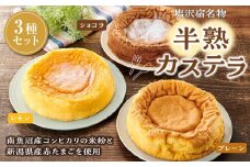 塩沢宿名物　半熟カステラ3種セット