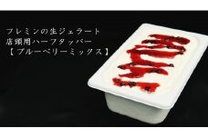 フレミン｜魚沼の生ジェラート【 ブルーベリーミックス 】業務用1.8L×１個