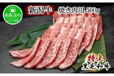 新潟牛 南魚沼産 にいがた 黒毛和牛 焼き肉用 500ｇ 新潟県 南魚沼市
