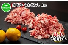 新潟牛 南魚沼産 にいがた 黒毛和牛 切り落とし 大容量 1kg