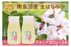 さいき養蜂園　　天然ピュアはちみつ　アカシア３００ｇ　2本