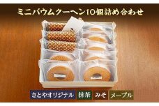 バウムクーヘン ミニ 詰め合わせ セット 10個入り 八海山 焼き菓子 お菓子 スイーツ バームクーヘン さとや   新潟県 南魚沼市