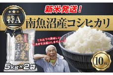 【新米発送】  令和7年産 新潟県 南魚沼産 コシヒカリ お米 5kg×2袋 計10kg 精米済み（お米の美味しい炊き方ガイド付き） お米 こめ 白米 新米 こしひかり 食品 人気 おすすめ 送料無料 魚沼 南魚沼 南魚沼市 新潟県産 新潟県 精米 産直 産地直送 お取り寄せ【2025年10月上旬より順次発送予定】