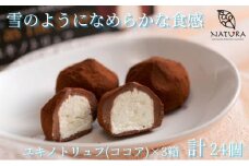 チョコレート ショコラトリュフ ココア スイーツ 生洋菓子  新潟県 南魚沼市 ナトゥーラ 濃厚ひんやり ユキノトリュフ 計3箱