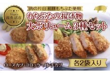 和豚 もちぶた 8人前 ロースカツ 約100g×4 コロッケ 約80g×6 牛豚合挽きメンチカツ 約100g×4 揚げ物 国産 豚肉 国産牛 惣菜 夕食 冷凍 肉の片山 送料無料 新潟県 南魚沼市