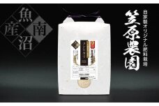 【令和６年産】南魚沼産 笠原農園米 十年間農薬不使用コシヒカリ ５kg