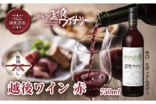 無地熨斗 越後ワイン 赤 750ml アグリコア  越後ワイナリー 新潟県産 ぶどう100%使用  辛口 ミディアムボディ アルコール度数 12% 国産ワイン 魚沼ワイン わいん 送料無料 新潟県 南魚沼市