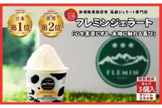 世界大会受賞商品|フレミンジェラート　カップアイス　クリームミルク味　3個