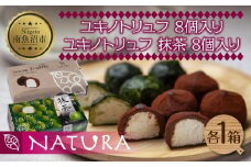 ユキノトリュフ ココア 抹茶 2種 16個 チョコレート おやつ スイーツ 洋菓子 バレンタイン 誕生日 お祝い 贈り物 ギフト お取り寄せ 冷凍 グルメ 土産 魚野の里 ナトゥーラ 新潟県 南魚沼市