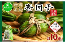 【無地のし】 新潟県 南魚沼市 笹団子 10個 やまと食品 和菓子 お菓子 和スイーツ あんこ 新潟名物 お取り寄せ グルメ お中元 お歳暮 お土産 ギフト やまと食品