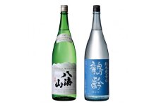日本酒 八海山 特別純米原酒・鶴齢 純米酒 超辛口 1800ml×2本セット