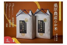 【R7年産新米予約】最優秀賞受賞【8割減農薬】最高峰南魚沼産こしひかり20kg(5kg×4)　桑原農産のお米(精米)【2025年9月下旬より順次発送予定】