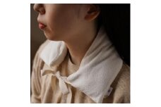 《首肩用》ao×accos 魚沼産コシヒカリで作った米ぬか・玄米カイロ　白 シルクコットンミニ裏毛