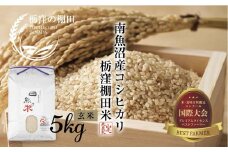 【令和7年産 新米予約】【栃窪の棚田米限定】南魚沼 しおざわ 栃窪産 コシヒカリ 5kg ｜玄米｜ 日熊の米 農家のこだわり 棚田 こしひかり 農家直送 減農薬 新潟県認証 エコファーマー ベストファーマー 新潟県 南魚沼市  特A お米 こめ  コメ 食品 人気 おすすめ 送料無料【2025年10月中旬より順次発送予定】