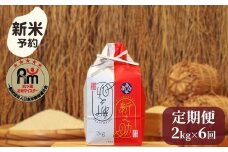 【新米予約】令和７年産「五つ星お米マイスター」の南魚沼産新之助　精米２kg×６回（毎月定期便）【2025年10月下旬より順次発送予定】