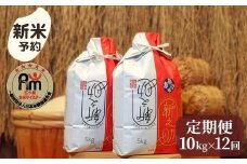 【新米予約】令和７年産「五つ星お米マイスター」の南魚沼産新之助　精米10kg（５kg×２個）×12回（毎月定期便）【2025年10月下旬より順次発送予定】
