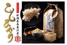 【令和6年産】【玄米】自然農法/化学肥料不使用の南魚沼産こしひかり10kg