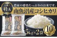 【令和7年産】 新潟県 南魚沼産 コシヒカリ お米 5kg×2袋 計10kg 精米済み（お米の美味しい炊き方ガイド付き）【2025年10月中旬より順次発送予定】