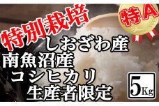 【令和7年産】特別栽培 生産者限定 南魚沼しおざわ産コシヒカリ5Kg【2025年10月上旬より順次発送予定】
