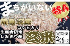 【令和7年産】【定期便】玄米 生産者限定 南魚沼しおざわ産コシヒカリ2Kg×6ヶ月【2025年10月上旬より順次発送予定】