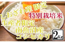【令和7年産】【精米2kg】特別栽培 しおざわ産限定 生産者限定 南魚沼産コシヒカリ【2025年10月上旬より順次発送予定】