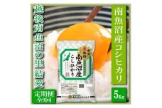【令和7年産】【定期便 精米５Kg×全9回】越後南魚沼の里 結愛 南魚沼産コシヒカリ【2025年10月上旬より順次発送予定】