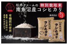 令和7年産【定期便（無洗米）】南魚沼産コシヒカリ~特別栽培米~（10ｋｇ×3回）