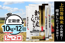 31-K10Z【12ヶ月連続お届け】新潟県産コシヒカリ10kg（5kg×2袋）