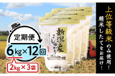 31-K6Z【12ヶ月連続お届け】新潟県産コシヒカリ6kg（2kg×3袋）