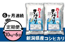 23-K106R6B【6ヶ月連続お届け】新潟県中条産コシヒカリ10kg（5kg×2袋）