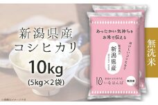 27-M101B【無洗米】新潟県産コシヒカリ10kg（5kg×2袋）