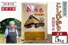 【玄米】新潟県産コシヒカリ5kg（特別栽培米）近藤農園